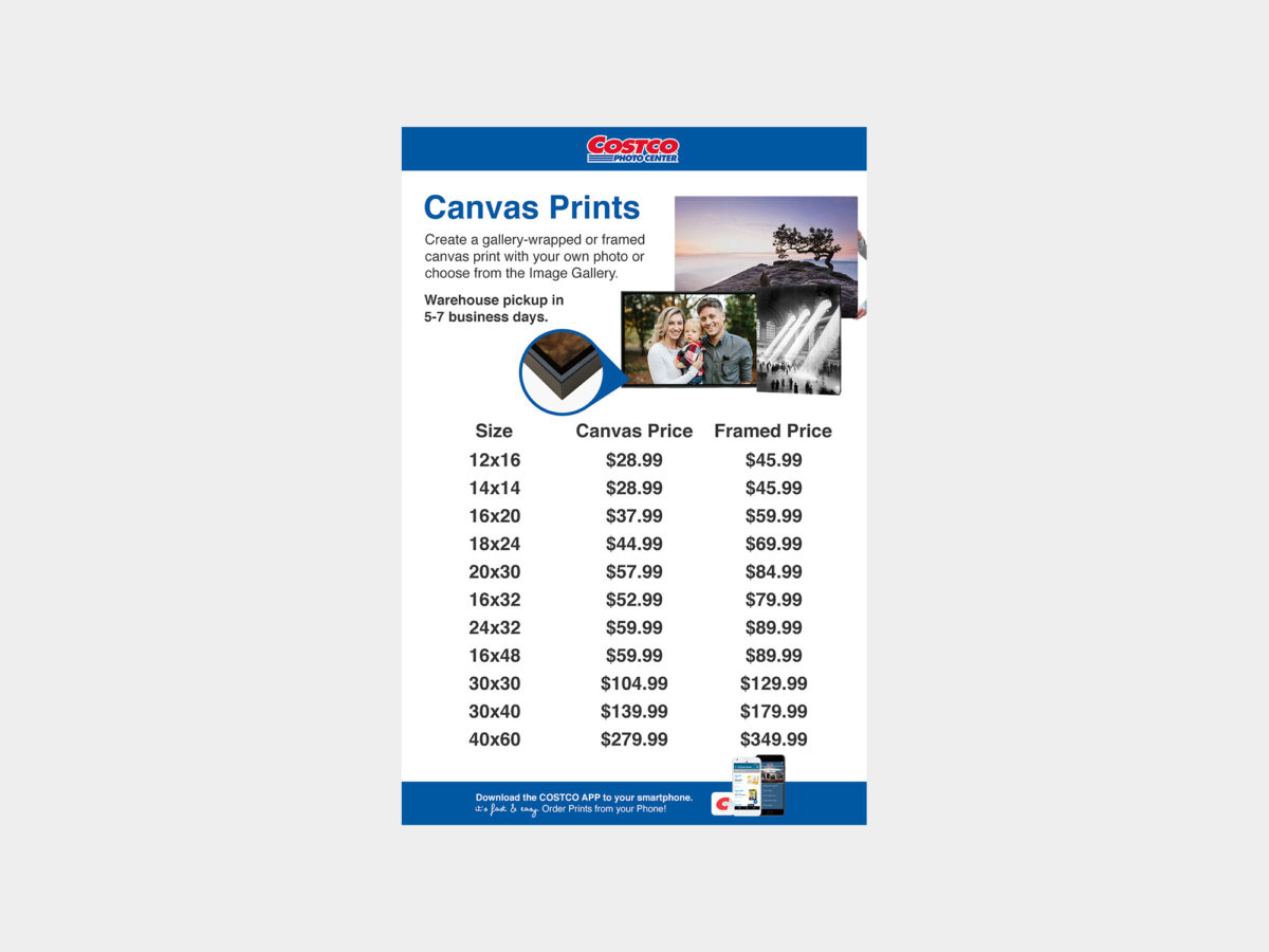Costco Canvas Insert Card Travis Do UI/UX Designer, Branding, 