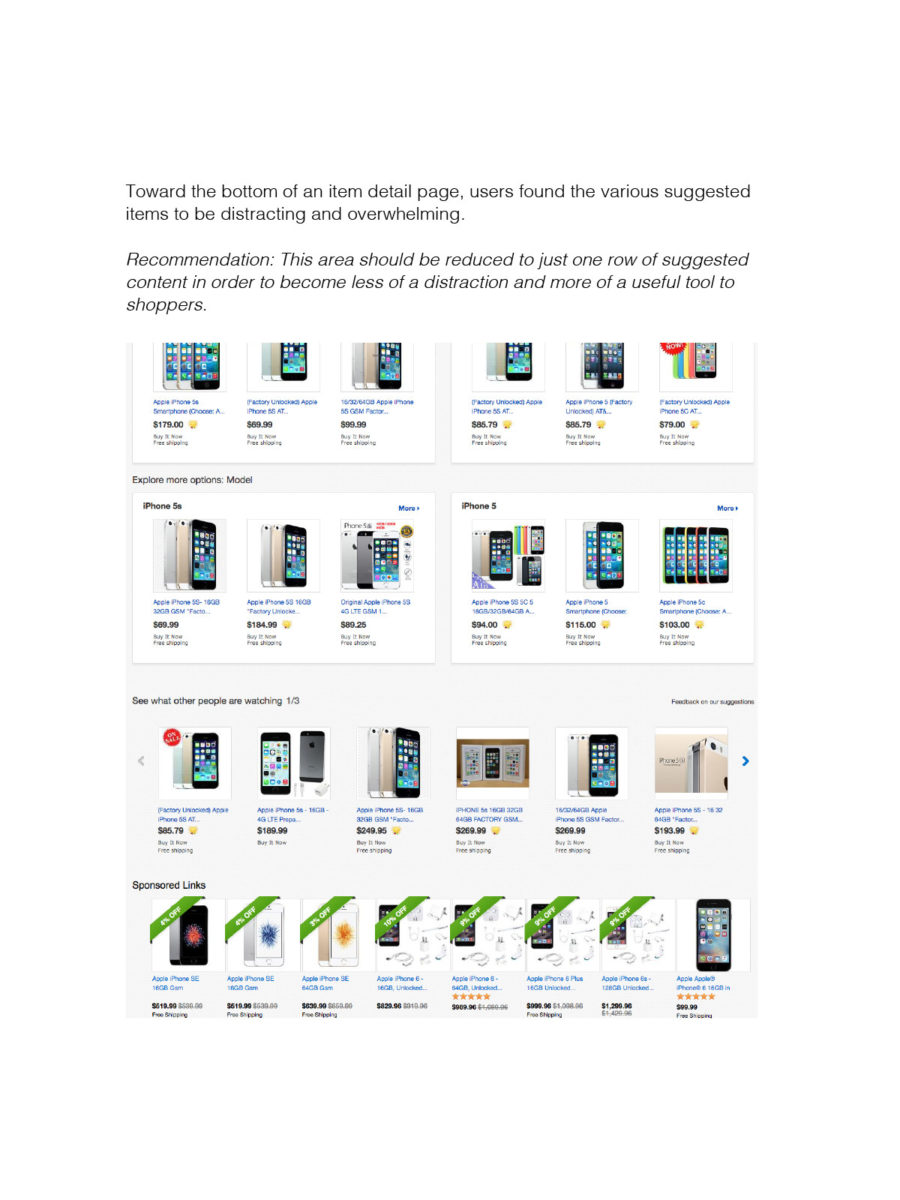 eBay Desktop site Usability
